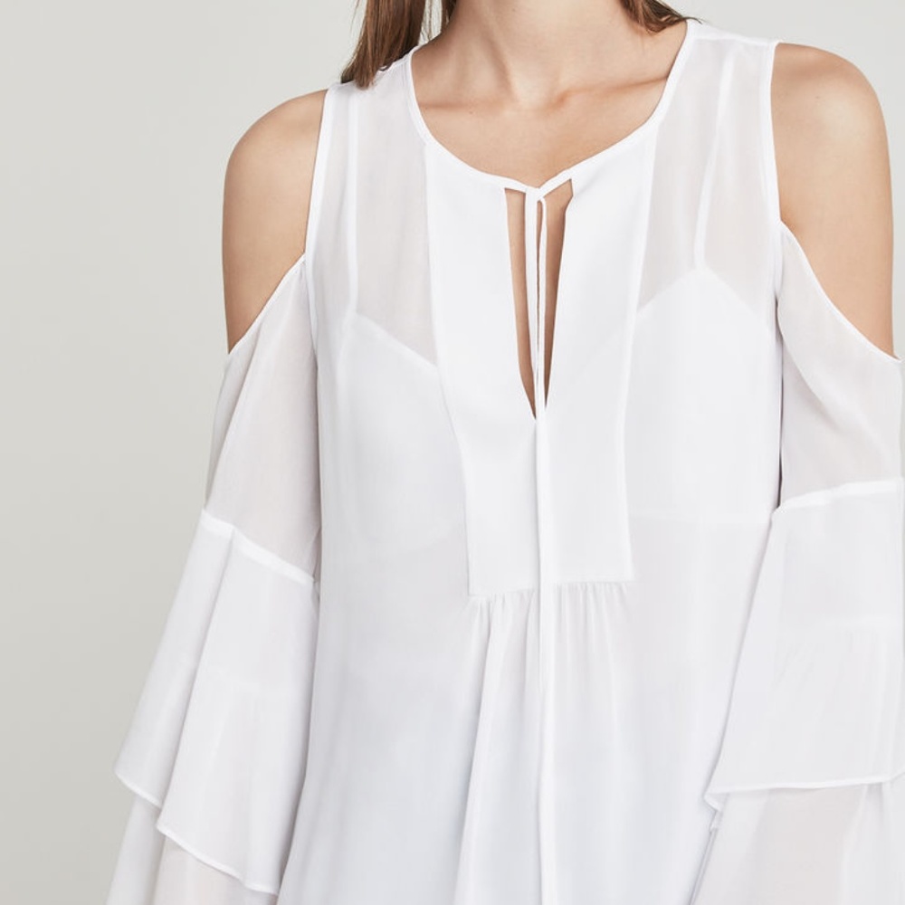 BCBGMAXAZRIA Jalena Cold-Shoulder Top